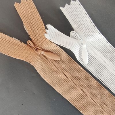 화려 한 회전 가능한 보이지 않는 지퍼 3# 숨겨진 지퍼 드레스를위한 클로즈 엔드